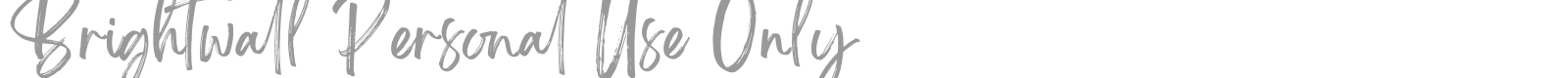 Brightwall font preview